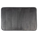 Tapete Ultra Absorvente 60x40cm Soft Antiderrapante 100% Poliéster Cinza