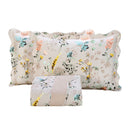 Kit Colcha Cobre Leito Queen 3 Peças 150 Fios Matelado Boutis Estampada Dupla Face Cartagena Areia