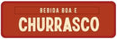 Placa Decorativa para Parede – Churrasco e Bebida Boa