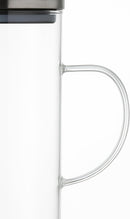 Jarra de Vidro Borossilicato 1,4L com Tampa Inox | Resistente ao Calor e Frio | Ideal para Água, Sucos, Chá Gelado e Bebidas | Transparente