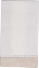 Caspari Guardanapos de toalha para convidados de linho de borda natural, 12 por pacote (4780GG)