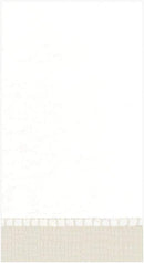 Caspari Guardanapos de toalha para convidados de linho de borda natural, 12 por pacote (4780GG)