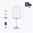 Kit 2 Taça de Cristal para Vinho Bohemia 560ml - XTRA NDI