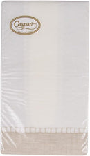 Caspari Guardanapos de toalha para convidados de linho de borda natural, 12 por pacote (4780GG)
