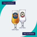 Ruvolo, Jogo de Taça Barcelona Rótulo, Taça para Cerveja 6 pcs, 370ml