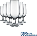 Jogo 6 Taças de Vidro 300ml Cerveja Água Refri Nadir Floripa