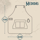 Avental Churrasqueiro Avental para Churrasco em Lona e Couro