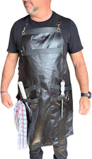 Avental de couro legitmo churrasqueiro Profissional