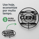 Descanso de Panela 18 cm Metal Resistente Preto Fosco – Proteção Antitérmica + Estilo na Cozinha