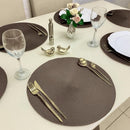 Kit 6 Peças Jogo Americano Redondo - Sousplat Redondo para Mesa Posta - Jogo Americano Elegante para Jantar, Almoço e Café - UpShop (Branco)