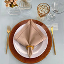Guardanapos de Tecido Mesa Posta Decorativo Ajour 40x40 Premium - 6 Unidades BEGE