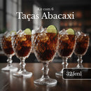 Jogo com 6 Taças de Vidro Premium 315ml – Design ELEGANTE