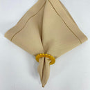 Guardanapos de Tecido Mesa Posta Decorativo Ajour 40x40 Premium - 6 Unidades BEGE