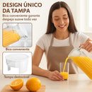 Jarra de Vidro 1 Litro com Tampa Design Listrado Elegante e Resistente para Sucos Água e Bebidas Geladas Premium