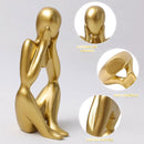 Esculturas de Arte Abstrata, Decoração Abstrata Moderna na Prateleira, Decoração de Casa Estátua de Pensador, Conjunto de 3 Esculturas de Pensador, Arte Abstrata Escultura Conjunto