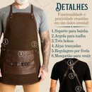 Avental Churrasqueiro Avental para Churrasco em Lona e Couro