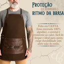 Avental Churrasqueiro Avental para Churrasco em Lona e Couro