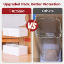 Frascos de armazenamento de vidro com tampa de bambu