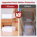 Frascos de armazenamento de vidro com tampa de bambu