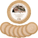 13 in Round Woven Placemats Plate Chargers Set of 10, Boho Farmhouse Rustic Woven Place Mats for Dining Table Decor, Rattan Wicker Table Mats Jute Braided Chargers for Dinner Plates