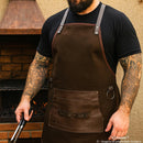 Avental Churrasqueiro Avental para Churrasco em Lona e Couro