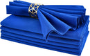 Cloth Napkins Set of 6 Washable Dinner Napkins Square 18X18 Inch Navy Blue Reusable Table Napkin with Hemmed Edges for Hotel Restaurant Wedding Party Banquet Event