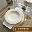 6 Jogo Americano Juta Areia - Impermeável Limpa Facil Pvc