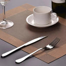 Kit 6 Peças Jogo Americano Retangular - Sousplat para Mesa Posta - Jogo Americano Elegante para Jantar, Almoço e Café - Lavável e Resistente - Shop100 (Marrom Claro)