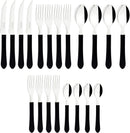 Faqueiro Tramontina Leme com Lâminas em Aço Inox e Cabos de Polipropileno Preto 20 Peças