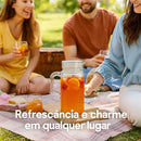 Jarra de Vidro 650ml com Tampa | Design Elegante, Resistente a Temperatura, Servir Água, Sucos, Chás Gelados – Praticidade & Charme na Sua Mesa
