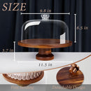 Suporte de bolo com cúpula e tampa de acrílico