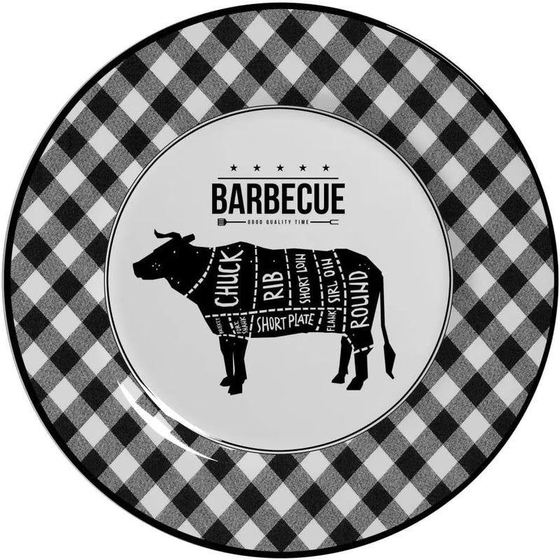 Conjunto C/6 Prato Raso Barbecue