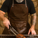 Avental Churrasqueiro Avental para Churrasco em Lona e Couro