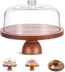 Kootek Suporte de bolo de madeira com tampa