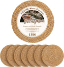13 in Round Woven Placemats Plate Chargers Set of 10, Boho Farmhouse Rustic Woven Place Mats for Dining Table Decor, Rattan Wicker Table Mats Jute Braided Chargers for Dinner Plates