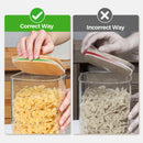 Frascos de armazenamento de vidro com tampa de bambu