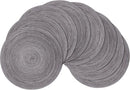 SHACOS Round Braided Placemats Set of 4 Round Table Mats for Dining Tables 15 inch Washable Kitchen Table Place Mats Indoor (Beige, 4)