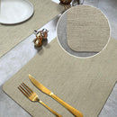 6 Jogo Americano Juta Areia - Impermeável Limpa Facil Pvc