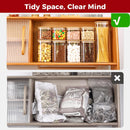 Frascos de armazenamento de vidro com tampa de bambu