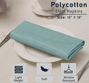 Ruvanti Cloth Napkins Set of 12, 18x18 Reusable Napkins Cloth Washable, Soft & Durable Table Napkin, Poly Cotton Fabric Dinner Napkins for Parties, Christmas, Thanksgiving, Weddings - Teal