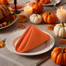 Utopia Home [24 Pack, Orange] Cloth Napkins 17x17 Inches, 100% Polyester Hemmed Edges, Washable and Reusable Ideal for Halloween, Thanksgiving, Parties, Weddings and Dinners