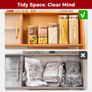 Frascos de armazenamento de vidro com tampa de bambu