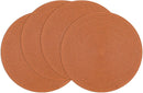 SHACOS Round Braided Placemats Set of 4 Round Table Mats for Dining Tables 15 inch Washable Kitchen Table Place Mats Indoor (Beige, 4)