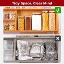 Frascos de armazenamento de vidro com tampa de bambu