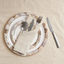 ACCENTHOME Natural Cotton Linen Napkin Set of 12 18x18 inch Dinner Napkins - Washable Soft Premium Reusable Perfect Fall Thanksgiving Table Napkins for Family Dinners Christmas Weddings & Everyday Use