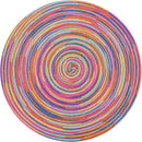 SHACOS Round Braided Placemats Set of 4 Round Table Mats for Dining Tables 15 inch Washable Kitchen Table Place Mats Indoor (Beige, 4)