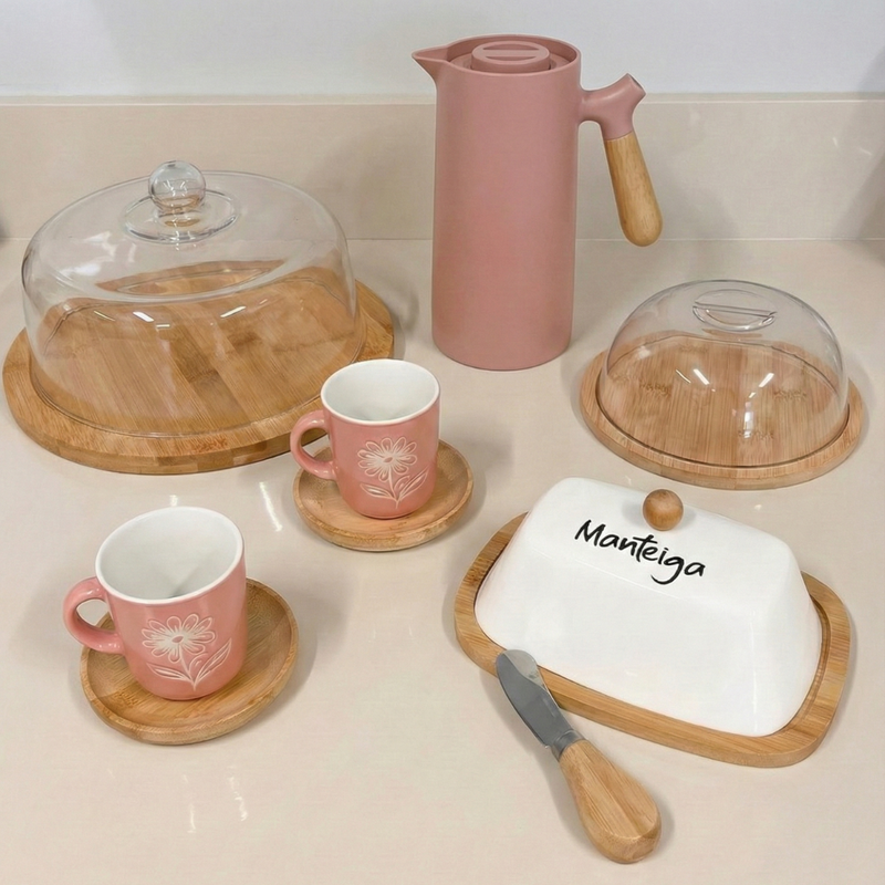 Kit Amor de Café - 07 peças (OFERTA ESPECIAL)