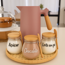 Cantinho do Café - 05 peças com Brinde (Garrafa térmica)