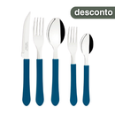 Faqueiro Inox 20 peças Leme Azul - Tramontina