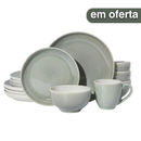 Aparelho de Jantar Verde Olívia - Serve 06 pessoas